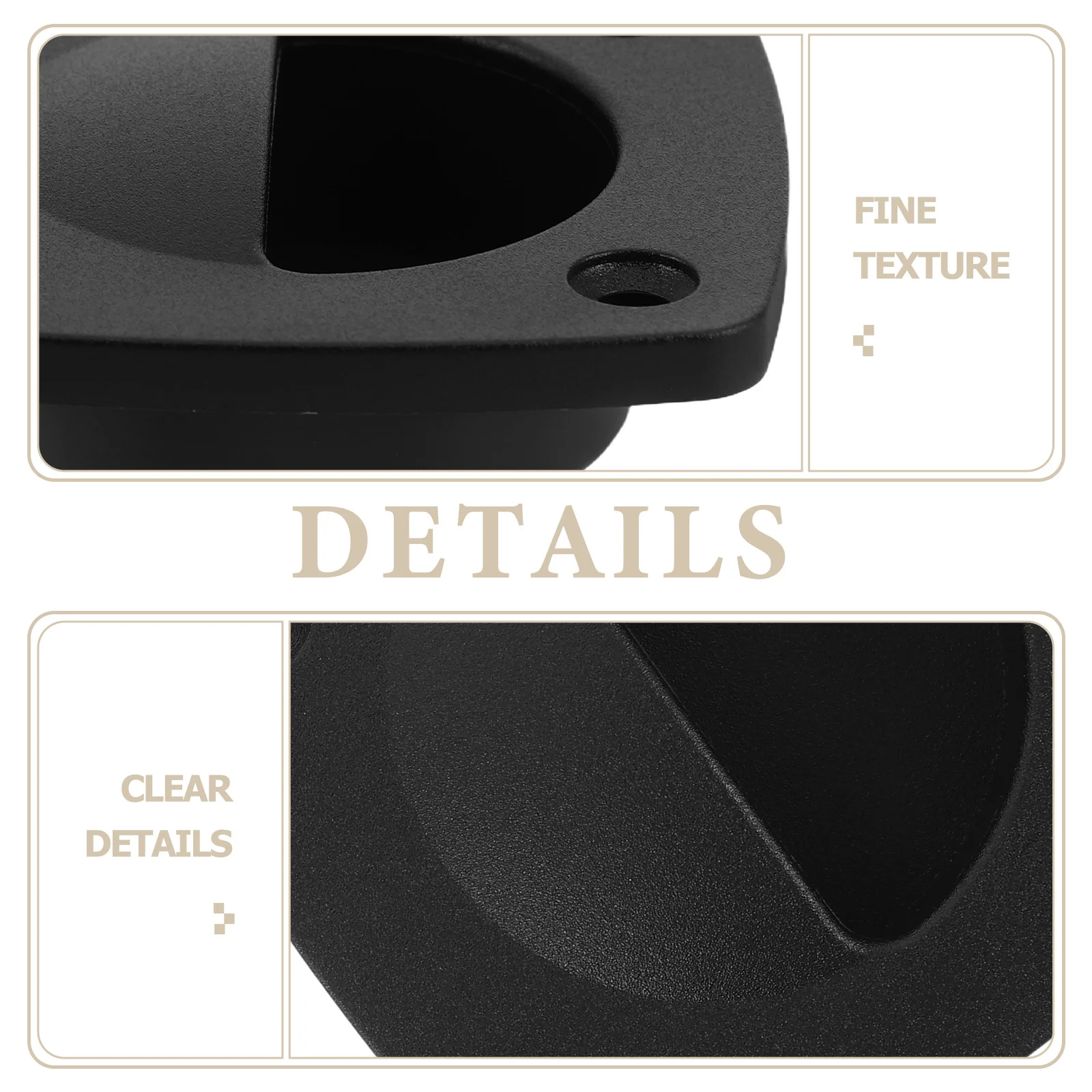 

2Set Nylon Flush Pull Handle Square Flush Hatch Boat Deck Covers Replacement Grip Handle for Boat Marine Hardware