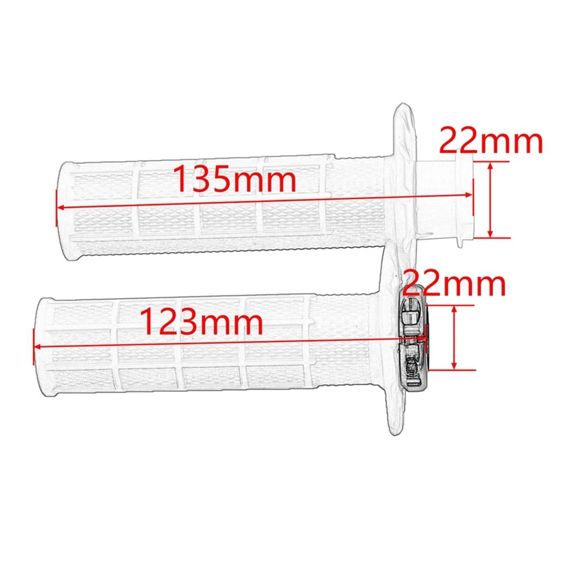 Empuñaduras de bloqueo antideslizantes, empuñaduras universales para manillar de motocicleta con cámara a presión, empuñadura para moto Dirt Pit