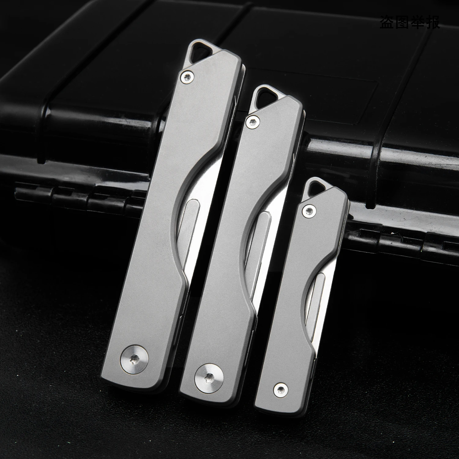 Titanium Alloy Folding Knife Scalpel New Pocket Knife Outdoor Multifunctional EDC Tool With 10 Blades