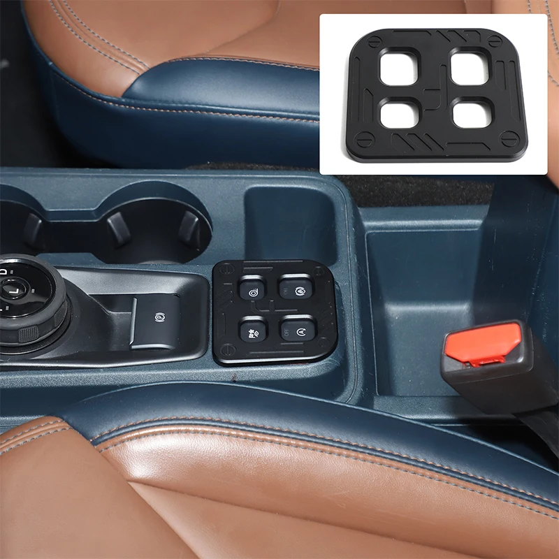 For Ford Maverick 2022+ Interior Accessories Aluminum Alloy Black Car Start Stop Button Anti accidental Touch Decorative Cover
