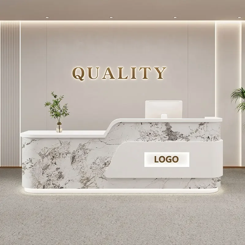 Creative Aesthetic Beauty Salon Reception Desk Drawers Design Reception Desks Escritorios Recepción Hotel Office Furniture