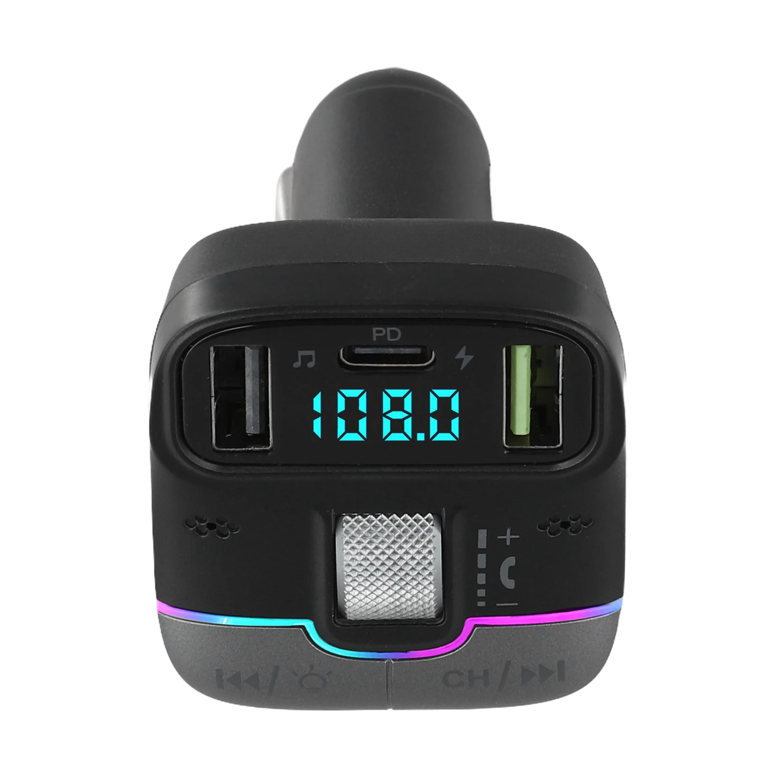 

Driving Entertainment Hands-free Call 12V To 24V Car Adapter Fm Transmitter Voice Navigation 12V-24V Compatibility