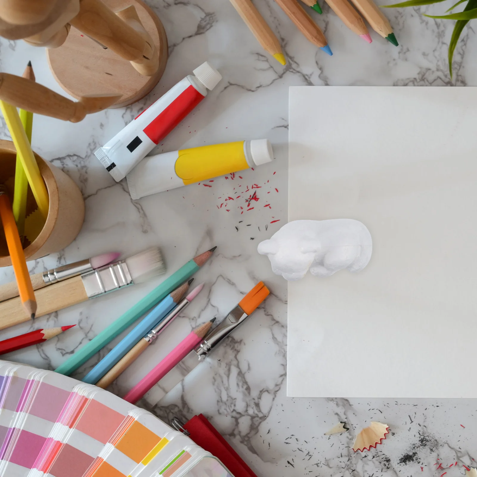 

40Pcs Kids Animal Craft Mold Set Foam Pieces DIY Painting Art Project for Parties Birthday Games Educational