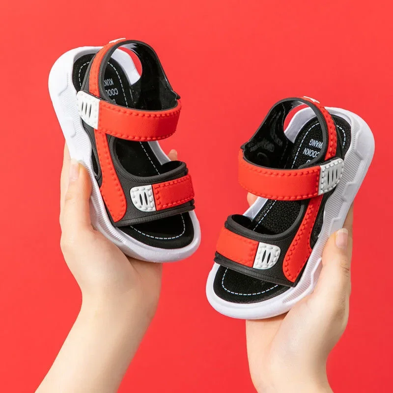 Boys Sandals Soft Sole Anti Slip Children Sport Sandals Small and Medium Sized Kids Beach Shoes Comfortable Toddler Casual Shoes