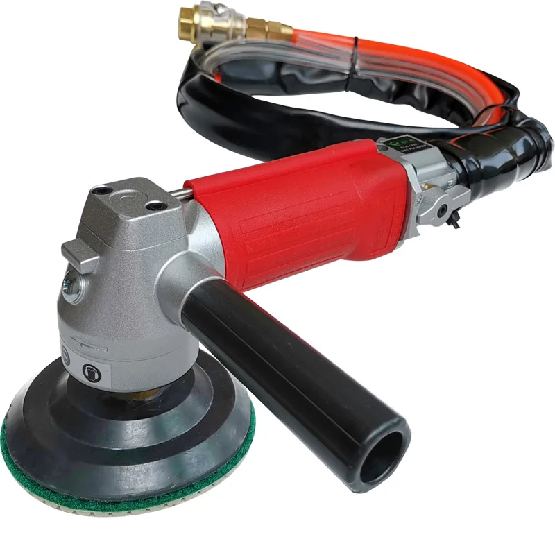 Variable Speed 4500 Rpm Rear Exhaustp Pneumatic Angle Air Stone Grinder Tool Wet Concrete Sander Polisher for Polishing Marble