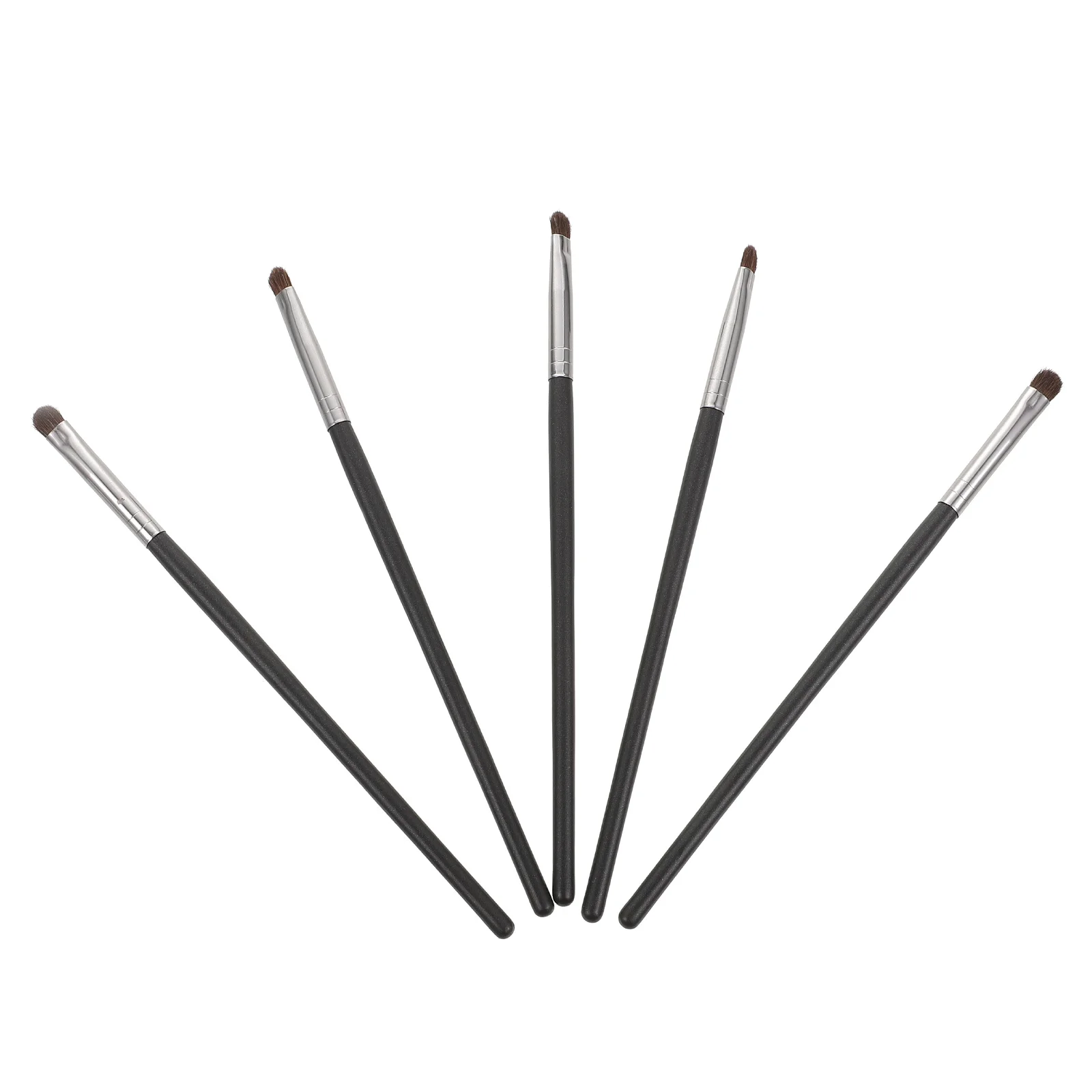 5 قطع من أدوات مكياج الفرشاة، فرشاة مكياج ناعمة، مقبض خشبي، فرش ذات استخدام مزدوج، ملحقات تجميل عملية