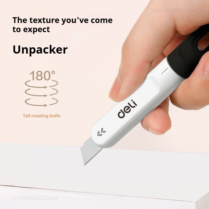 أدوات سكين Xiaomi Deli المساعدة الدوارة المحمولة Unpack Express الة قطع الورق طالب مدرسة مكتب القرطاسية قطع الإمدادات