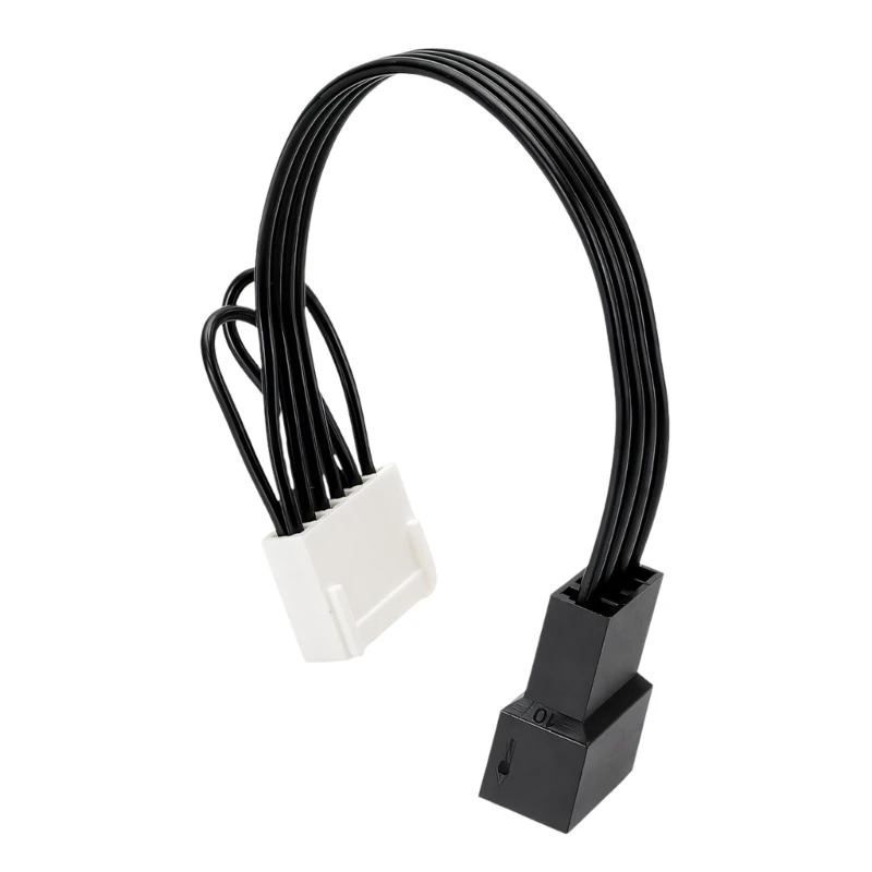 Stable Performances 6Pin to 4Pin CPU Fan Adapters Cable For Workstations Black
