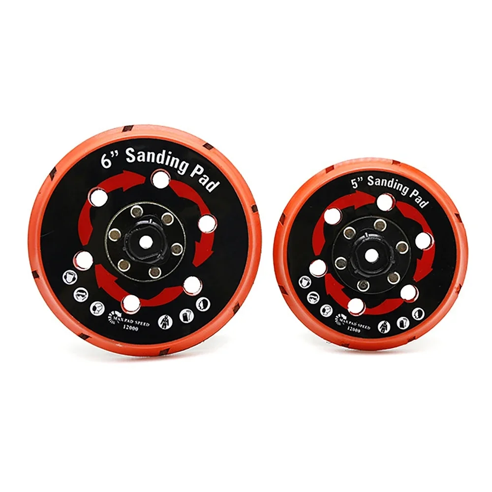 

5-дюймовая/6-дюймовая шлифовальная пластина, опорная пластина для полировки DA, 125 мм, 150 мм, самоклеящаяся задняя пластина с отверстиями для теплоизмещения