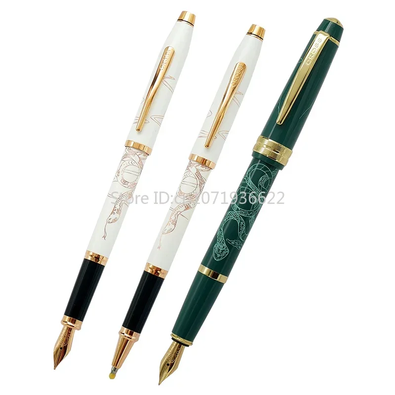 Luxury Cross 2025 Fountain Pen Year of The Snake Zodiac Snake Commemorative Edition Youth Edition Limited Ball Pen Writing Gift