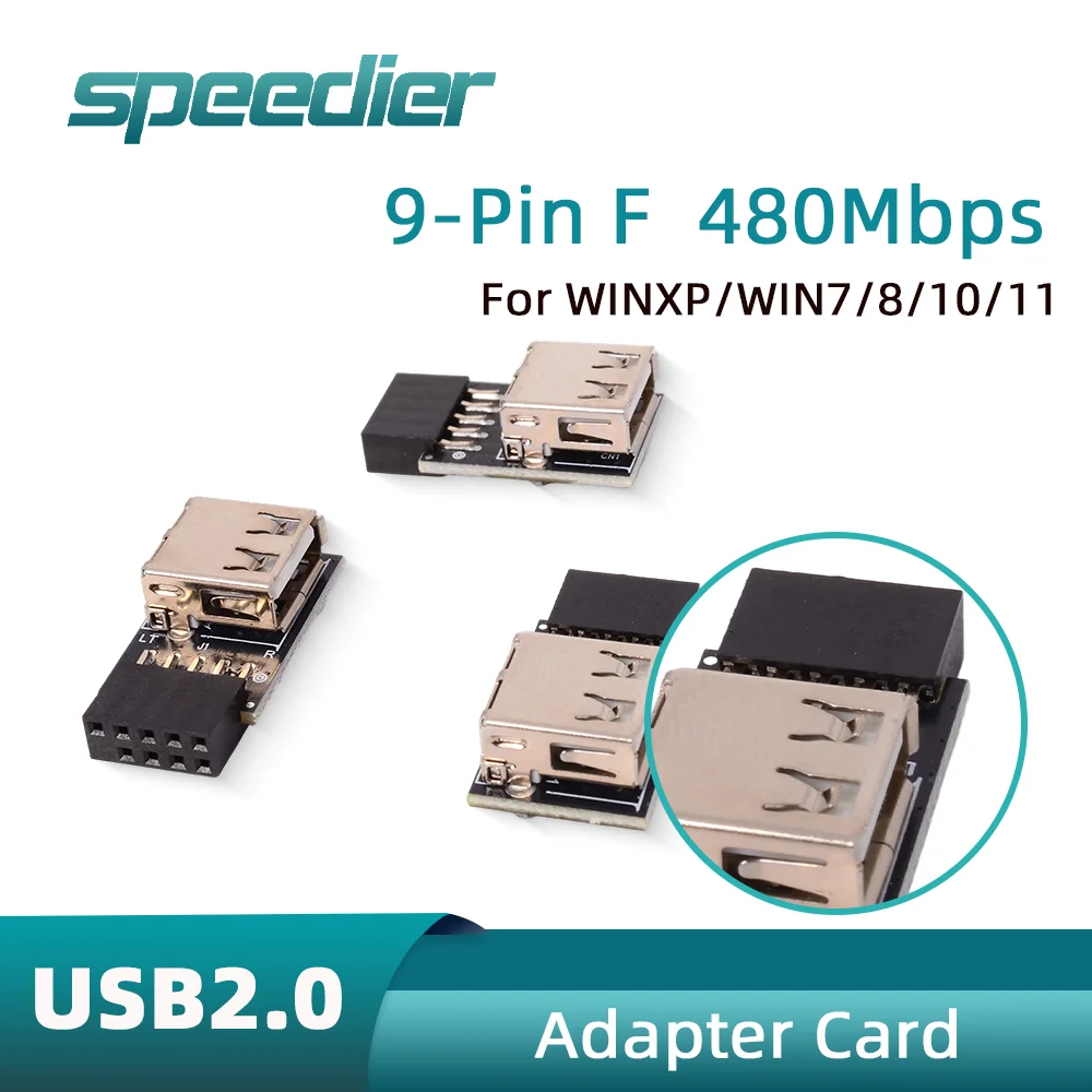 

USB 2.0 To 9pin Adapter Card Riser Motherboard with Built-in Equipped Bluetooth Wireless Network Card Encrypted Dongle Receiver