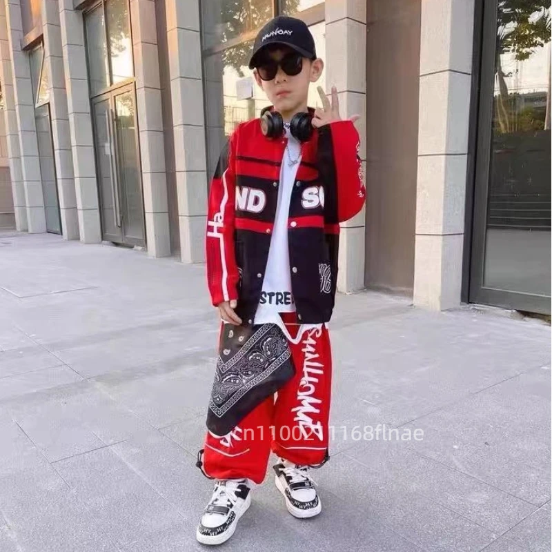 婦人服、ストリートダンス衣装、女の子用ジャズダンスヒップホップファッションショーコスチューム、トレンディな子供用ヒップホップセット