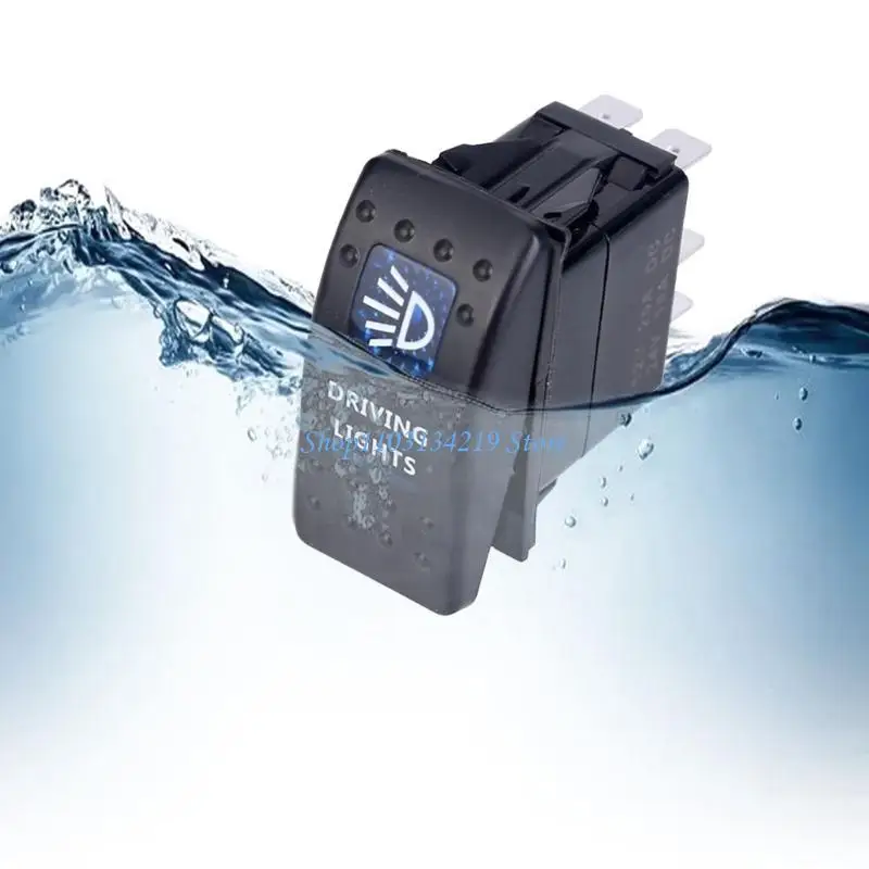 N5KC 2PCS 12V 20A LUZ LED AZUL 5 POSIÇÕES 2 POSIÇÕES ROGADORES FÁCILOS INSTALA