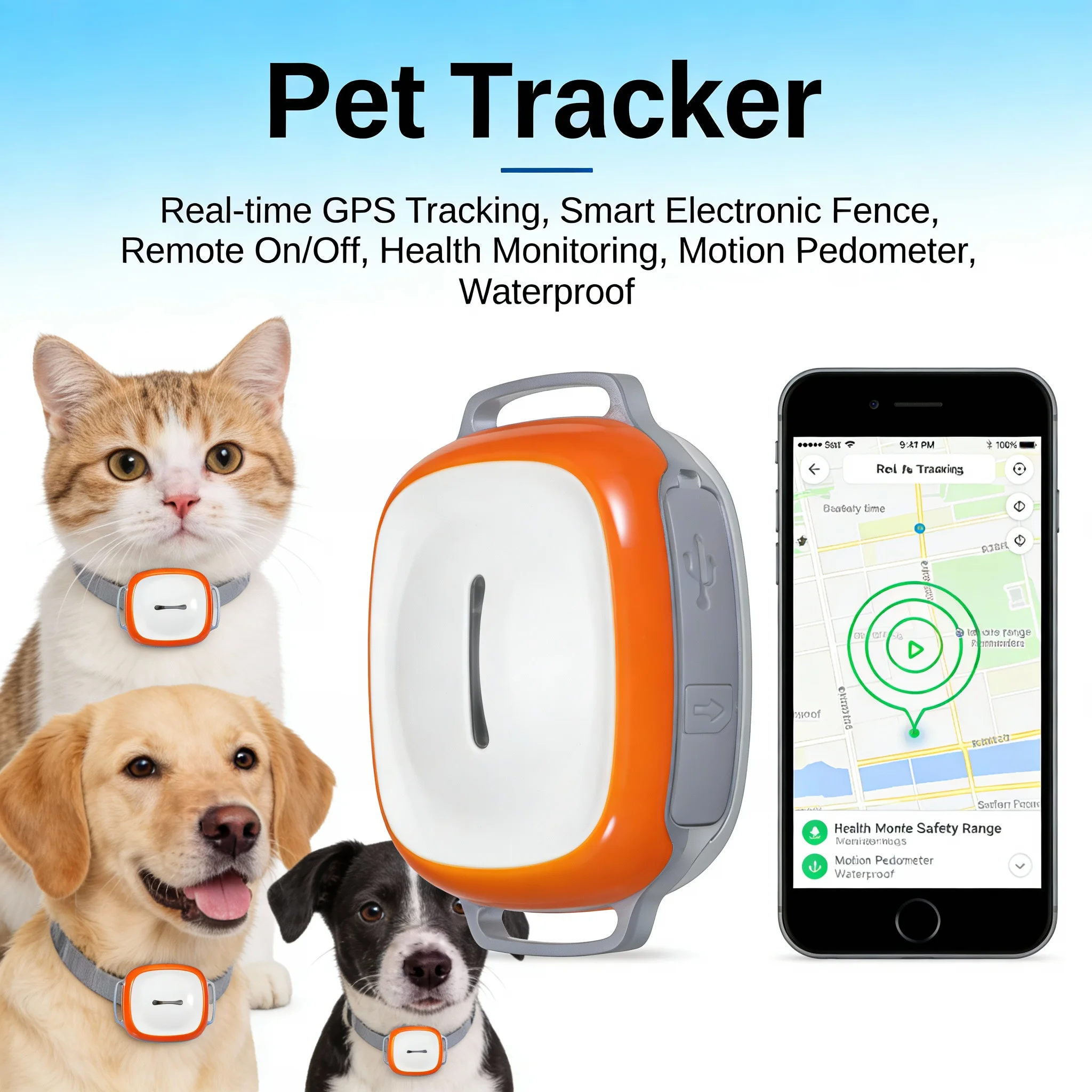 Pet Positioning Tracker, 2G Special GPS, Global Tracker, New