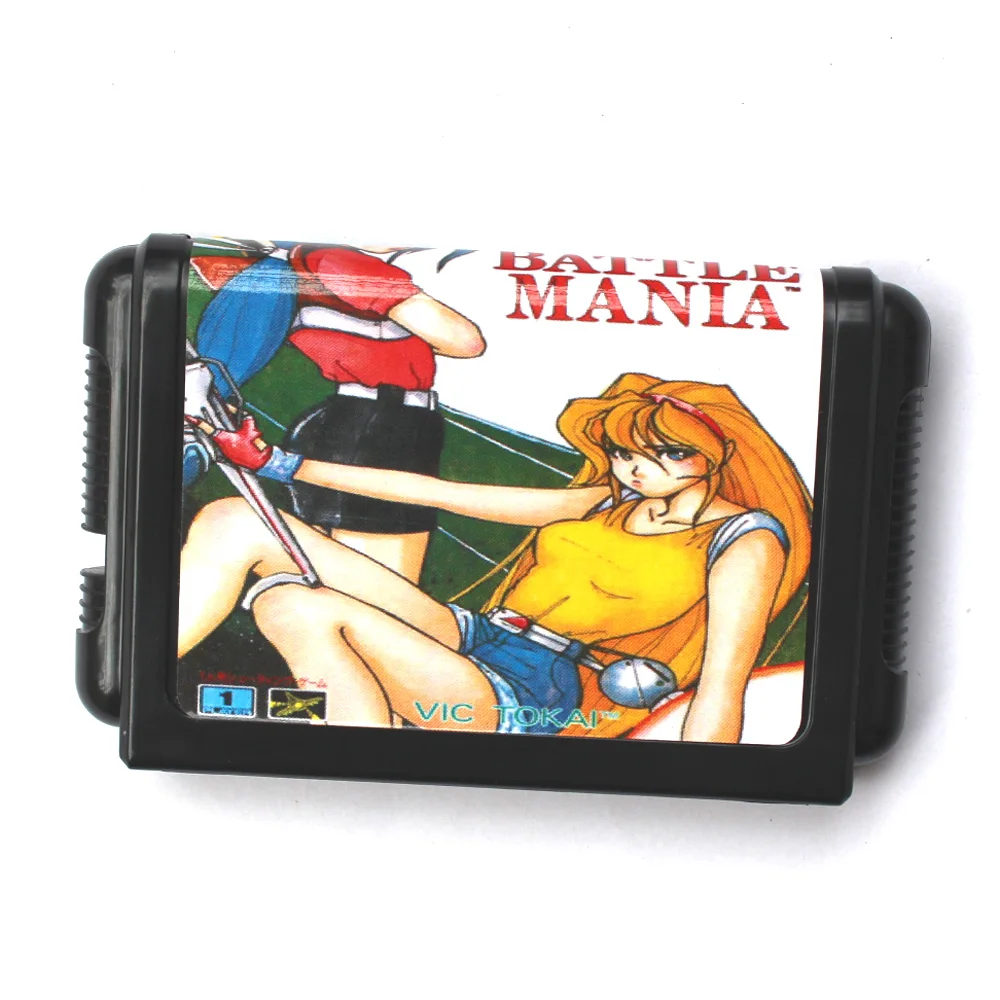 Cartão de jogo Battle Mania 16bit MD para consoles Sega MegaDrive Genesis de 16 bits
