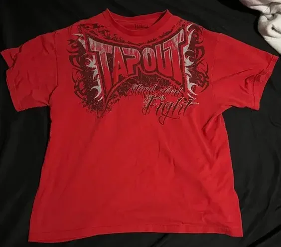 Y2K Vintage T shirt Tapout moda Hip Hop okrągły dekolt Oversized T shirt mężczyźni kobiety z krótkim rękawem gotyckie topy odzież Streetwear