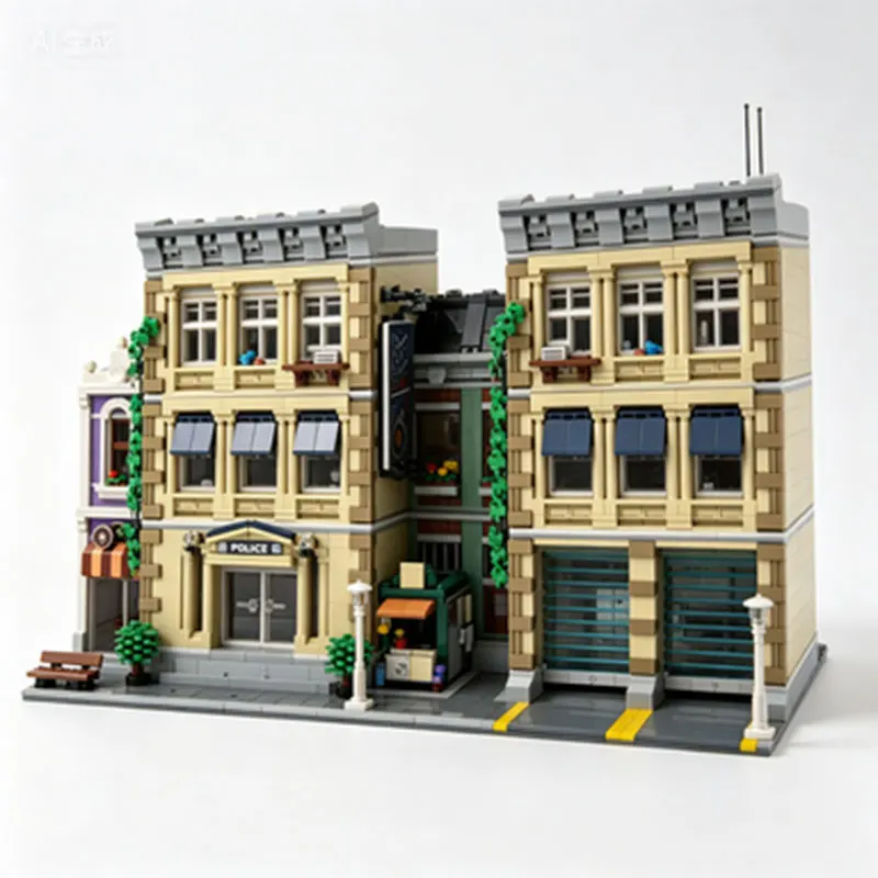 

MOC City Streetscape Architecture High-Difficulty Collectible Toy Small Particle Assembly Building Block Ornament 5326pcs