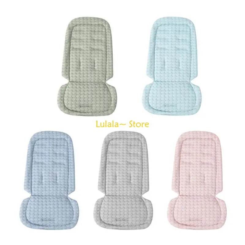 

Y4QA Pram Carriage Cushion Pushchair Liner Summer Strollers Breathable Cushion