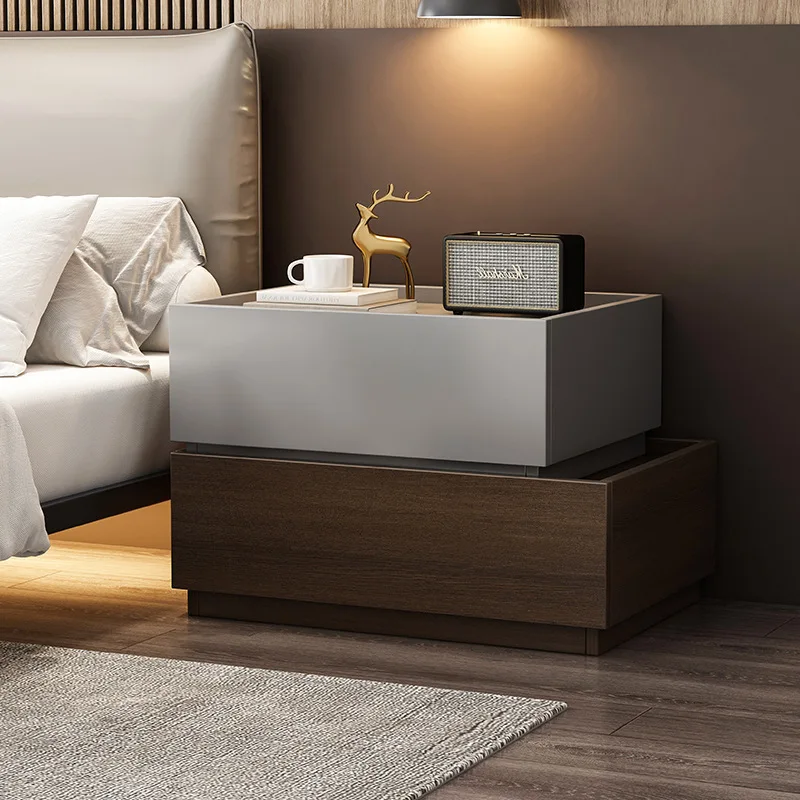 

Creative combination storage locker Modern simple bedside table Light luxury high sense