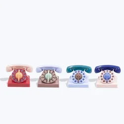 Cute Cartoon Telephone Shaped Kitchen Timer Mechanical Wind up 60 Minute Manual 360 Degree Rotating Timer for Children