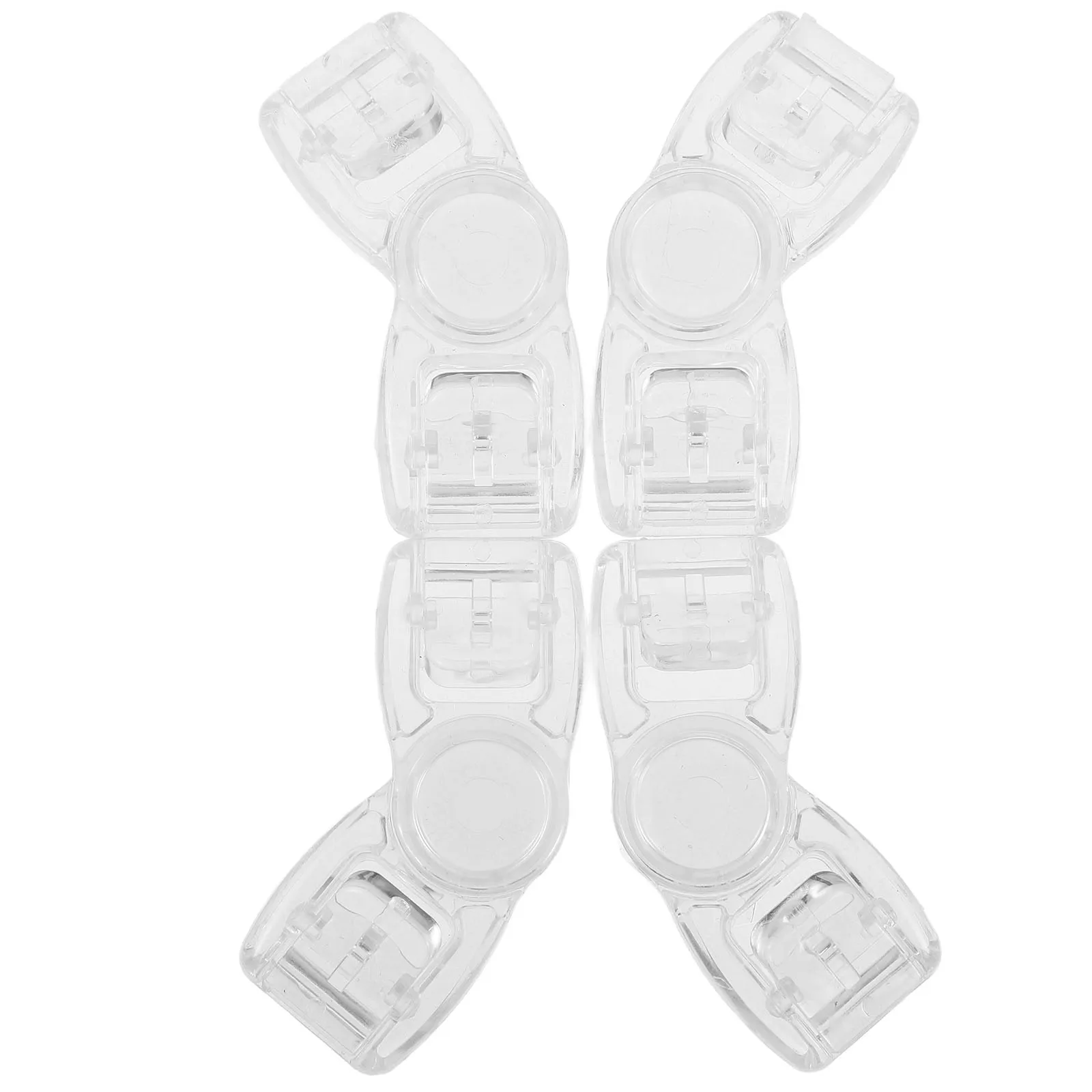 

4pcs Clear Goggles Swimming Strap Buttons Plastic Easy Installation Adjustable Fit Water Sports Accessories Buckles