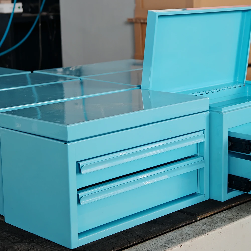 Blue Mini 2 Drawers Tool Box Convenient Portable Tool Storage Solution