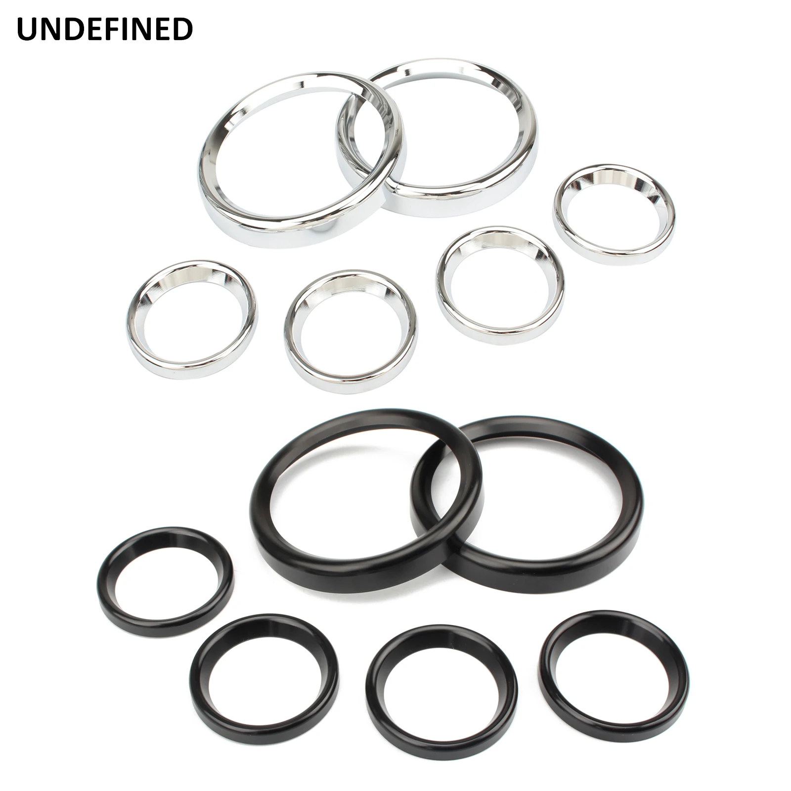 Motorcycle Speedometer Trim Ring Instrument Cover Burst Gauge Bezel Kits For Harley Touring Electra Street Road Glide 1996-2013