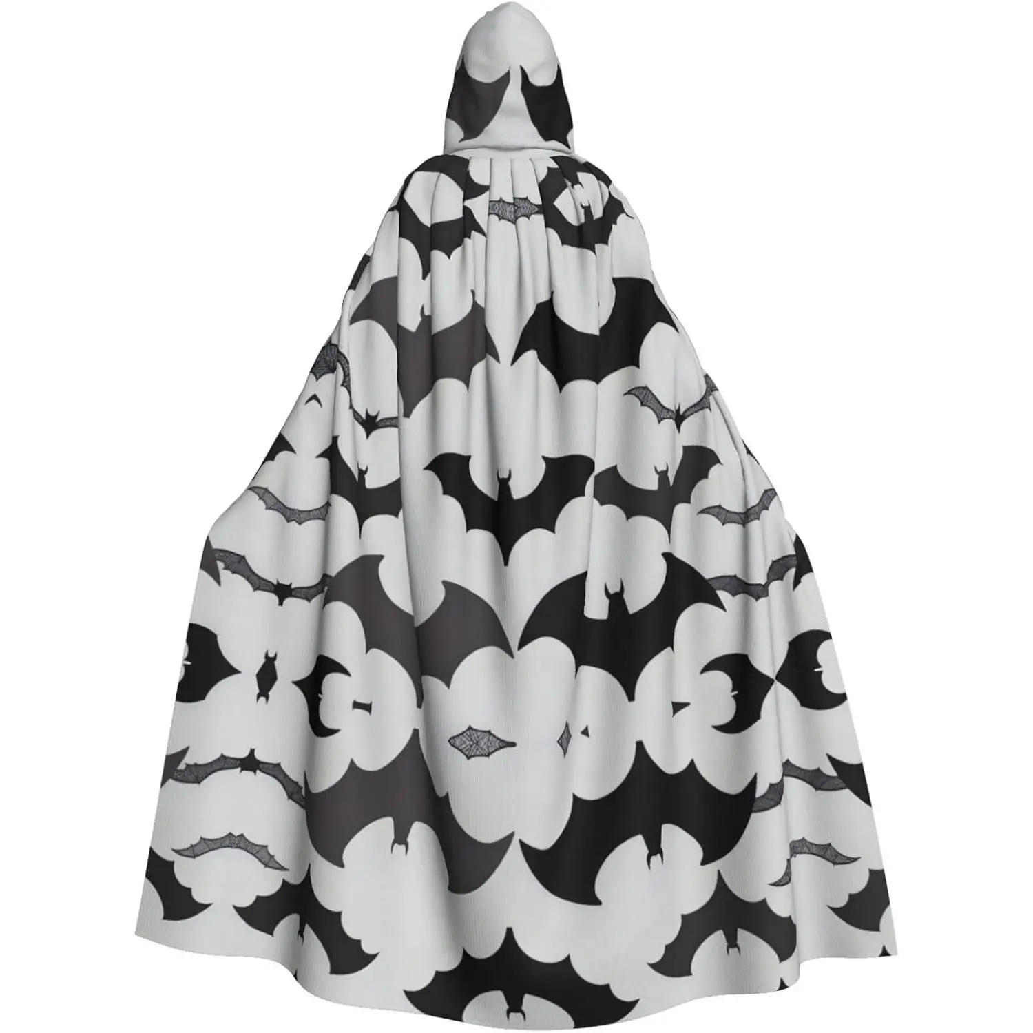 

Halloween Bats Grey Prints Adult hooded cape Hooded Cloak Suitable for Halloween cosplay costumes Christmas parties