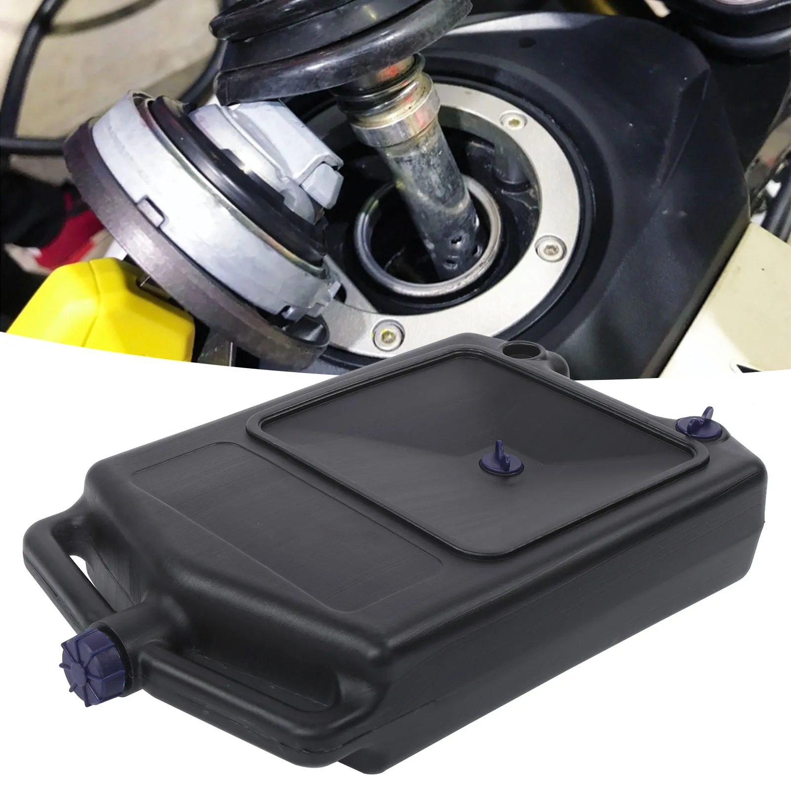 

Fuel Drain Pan Oil Drain Tray Oil Coolant Drain Tray 8L Large Capacity Leakproof Fuel Drip Container for Car Motorcycle