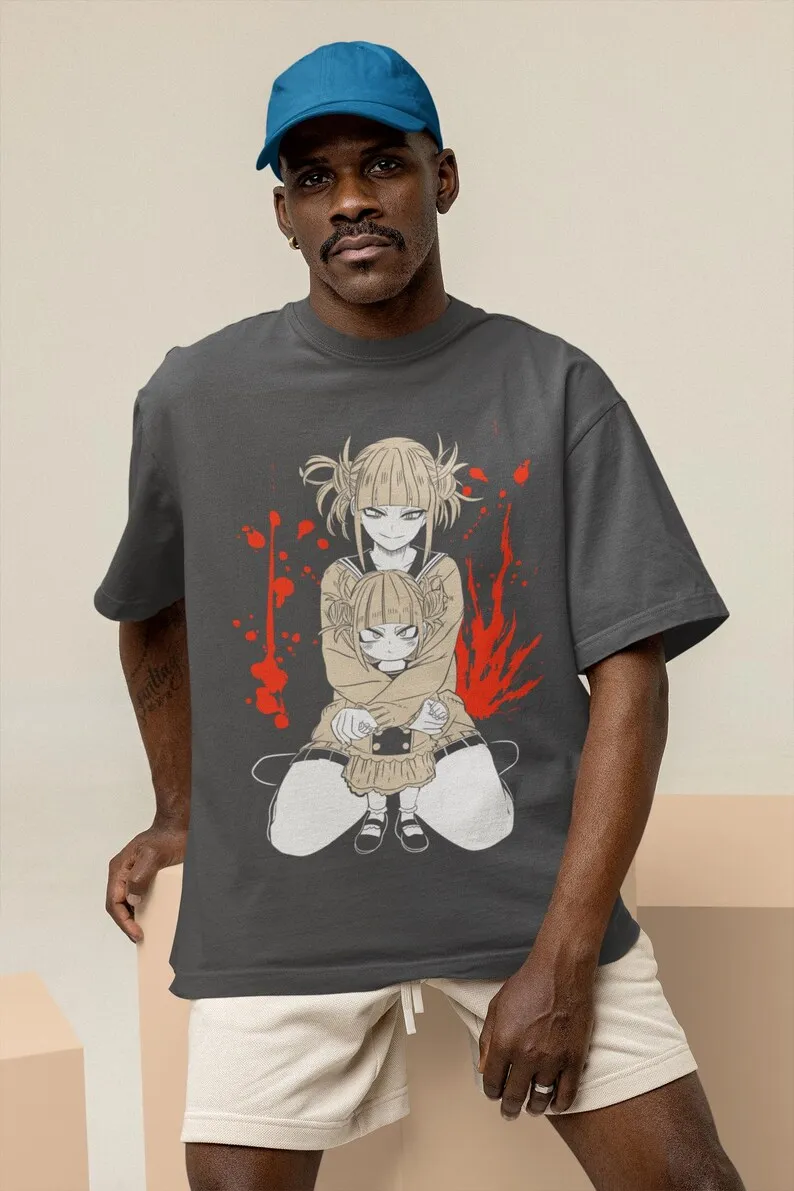 Dark Antihero Unisex T-shirt - Japanese Anime Manga Style, Villainous Vibes, Modern Japan Aesthetic, 21st Century Fantasy, Epic