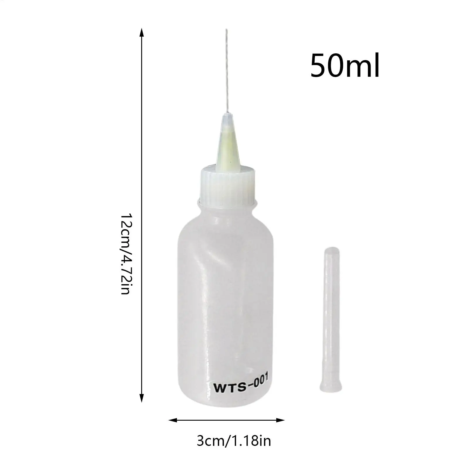 50ML Plastic Liquid Alcohol Bottle Small Empty Bottle For Dispenser Rosin Solder Flux Paste For Phone PCB Cleaning WeldingRepair view 6