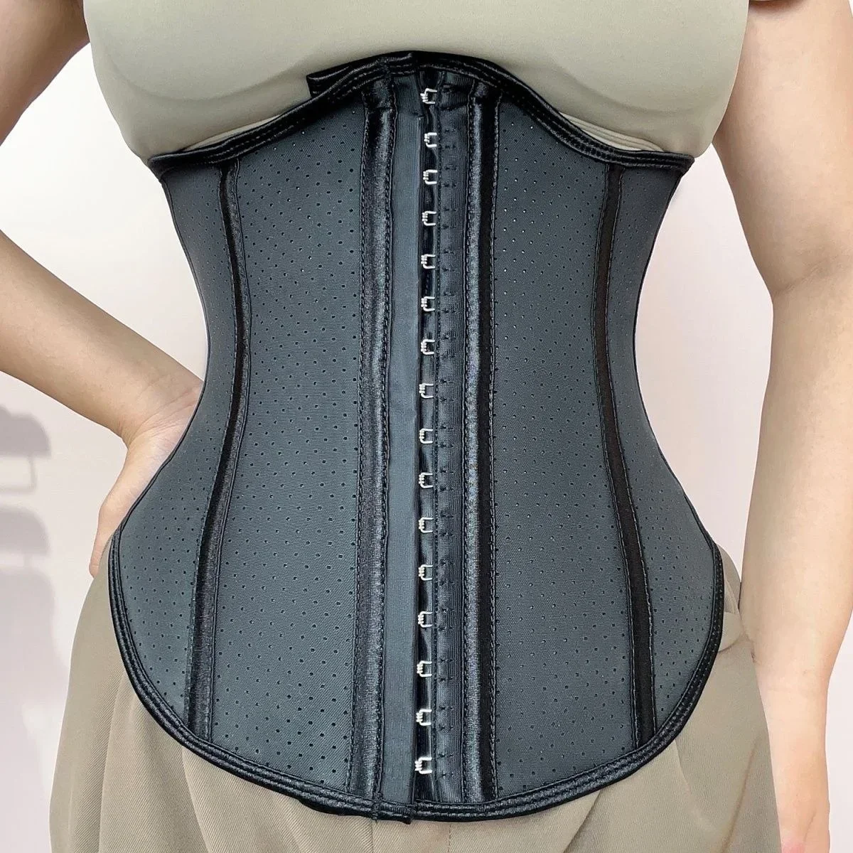 Steel Bone Waist Binder Women Bodyshaper Protection Hip Support Chest Girdle Thin Cinchers Trainer Postpartum Abdominal Closure