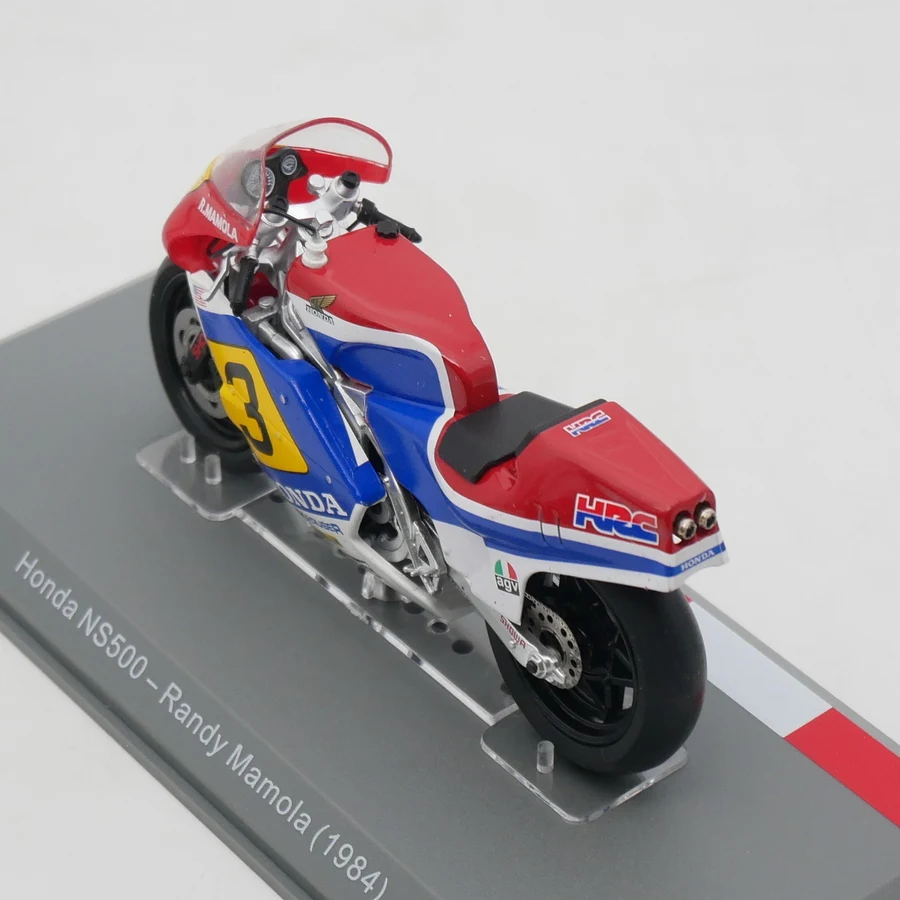 IXO 1:18 Scale Diecast Alloy Moto GP 1984 Honda NS500 Randy Mamola Motorcycle Toys Cars Model Classic Adult Gift Static Display