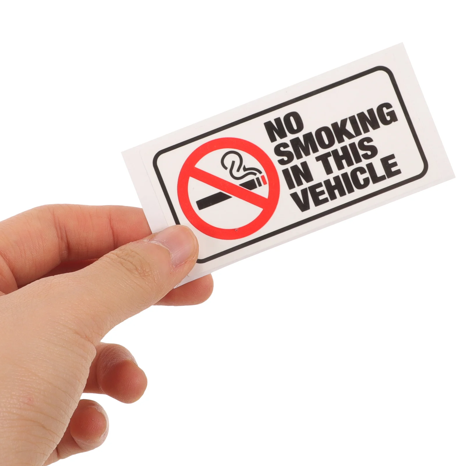 No Smoking Sticker Stickers Warning Sign inside The Car Copper Plate for Vehicle