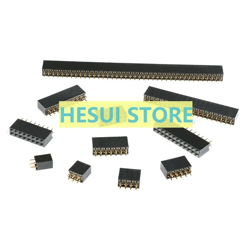 Pitch 2.54mm Double Row Female Socket 2*2P/3/4/5/6/8/10P/12P/20P/40P