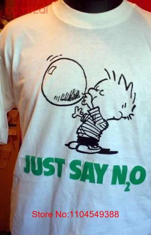 Just Say N2O T Shirt Deadhead Unworn Retro Early '90s Shakedown Street LoT Nitrous Oxide laughing gas anesthetist