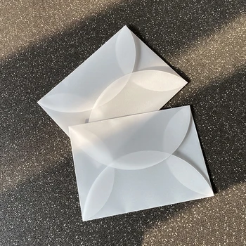 50 adet/grup Sülfürik Asit Kağıt Zarflar Düğün Davetiyeleri için Batı Tarzı Iş Yüksek dereceli Kartpostallar Zarflar Özü