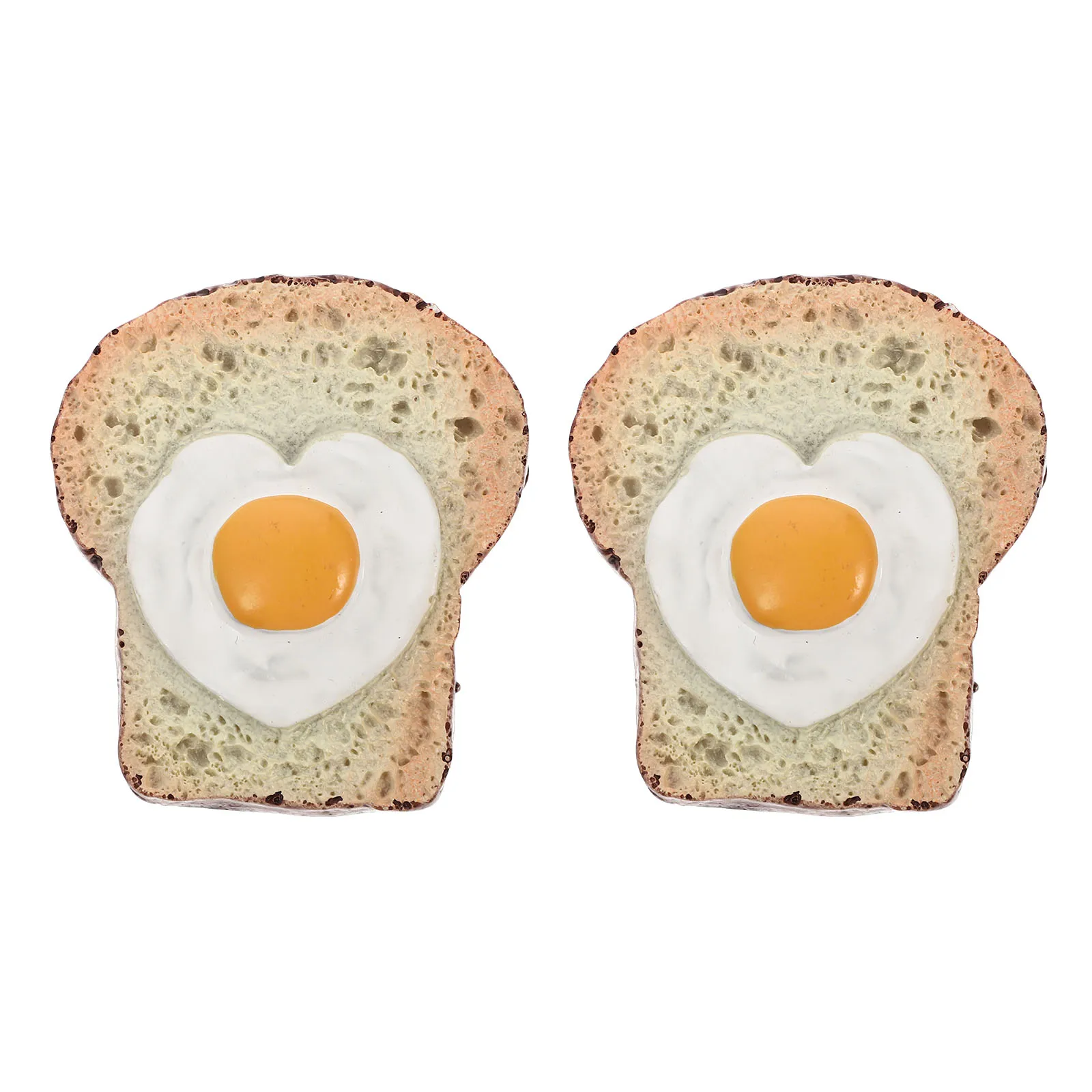 

2Pcs Creative Egg Toast Fridge Magnets Unique Resin Refrigerator Stickers Home Kitchen Decoration Toast Fridge Sticker