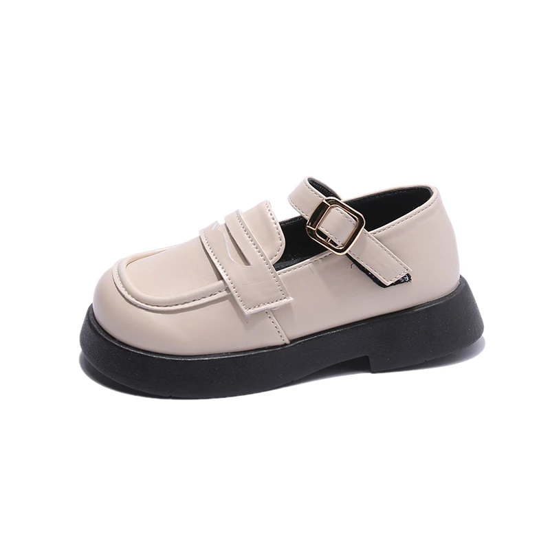 Nieuwe Baby Meisje Zachte Leren Schoenen Lente Kinderen Prinses Schoen Britse Stijl Kids Flats Schoenen Jongen School Schoen