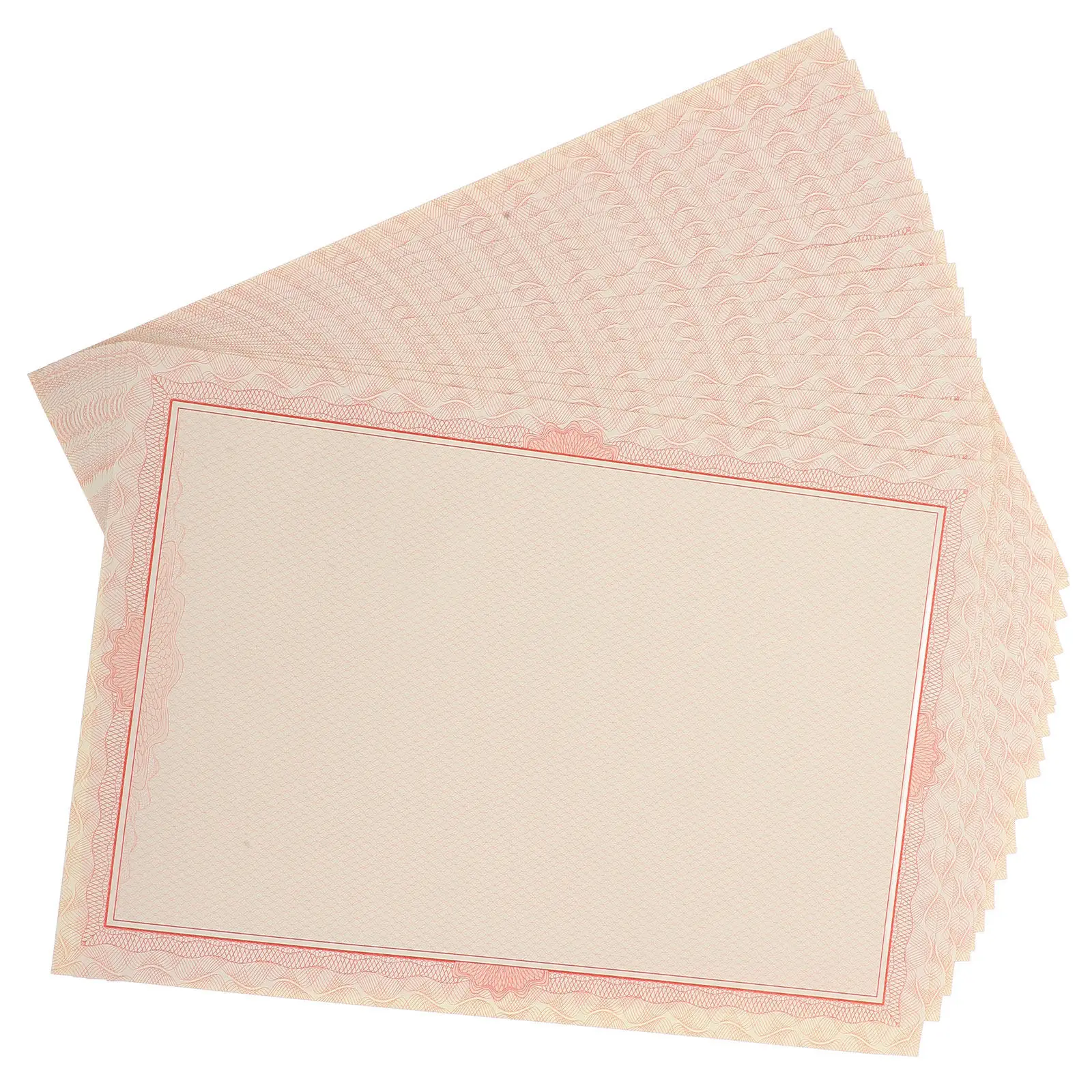

20Pcs Certificate Paper A4 Printable Blank Sheets Diploma Award Resume School Academic Graduation Document Cardstock Paper