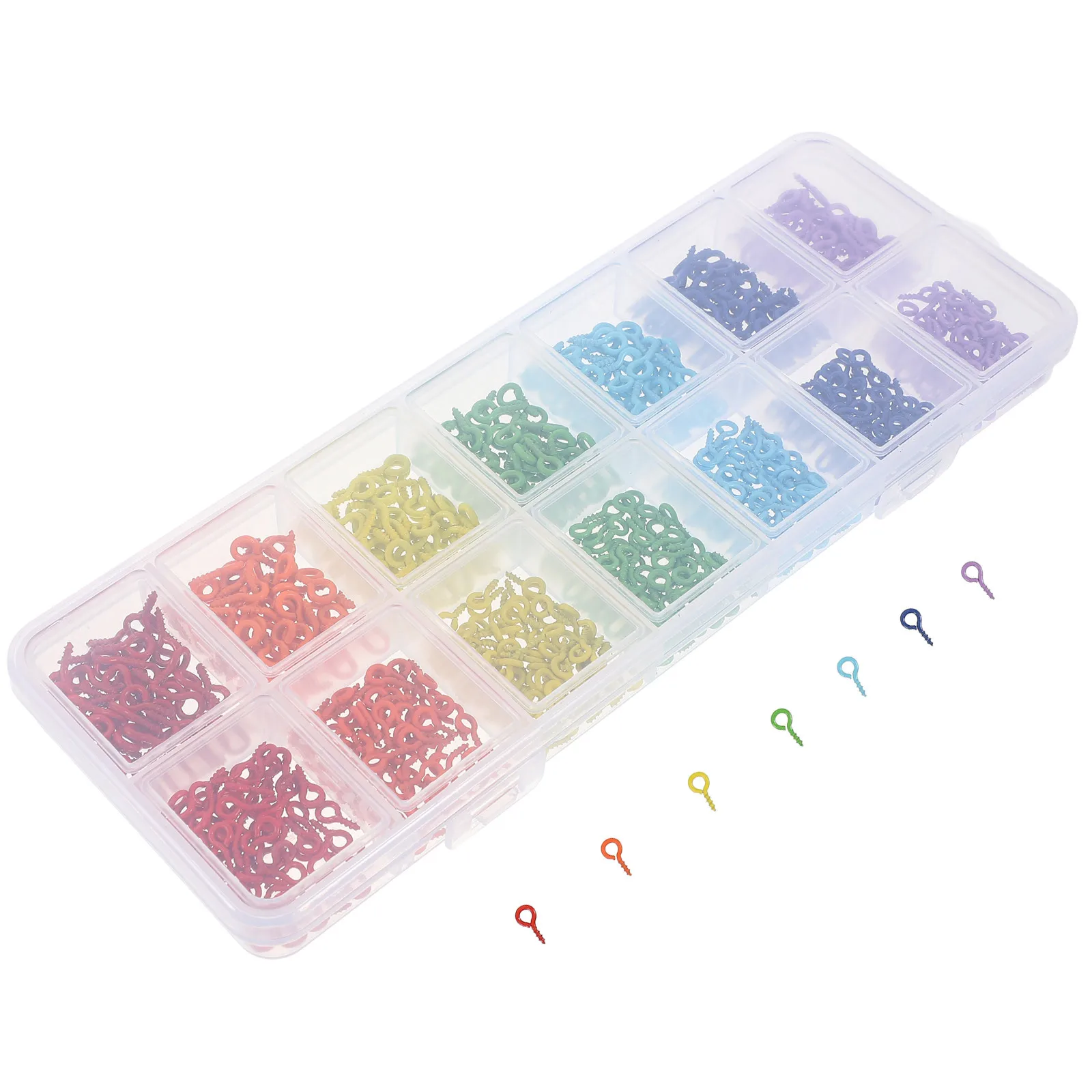 المسمار العين دبوس معدني صغير ملون DIY بها بنفسك الحرف اليدوية صنع المجوهرات قلادة سوار أقراط مشاريع عيون المسمار الصغيرة ،