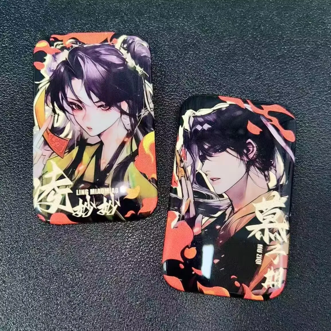 Il "Black Lotus Strategy Manual" periferico "Ling Miaomiao Mu Ziqi" barra quadrata riflettente distintivo banda stagnata miglio fatto in casa