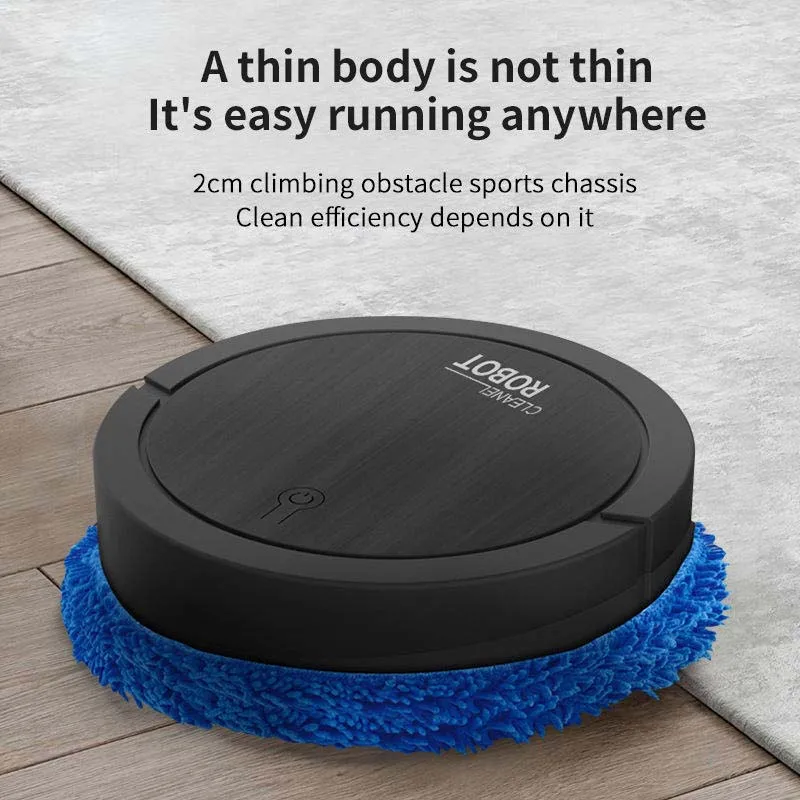 Hot Selling Volautomatische Smart Robot Cleaner Nat Droog Dweilen USB Power voor Home Hotel Vegen Duurzaam Plastic