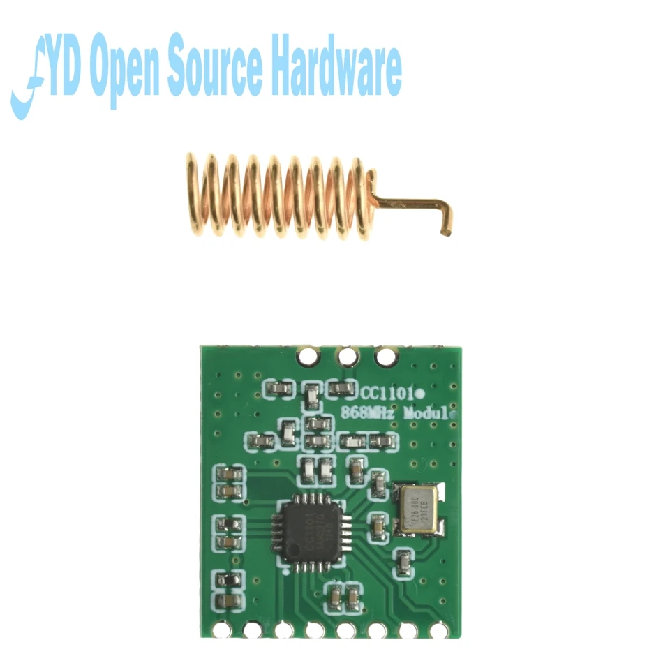 CC1101 Wireless Module Long Distance Transmission Antenna 868MHZ M115 For FSK GFSK ASK OOK MSK 64-byte SPI Interface Low Power