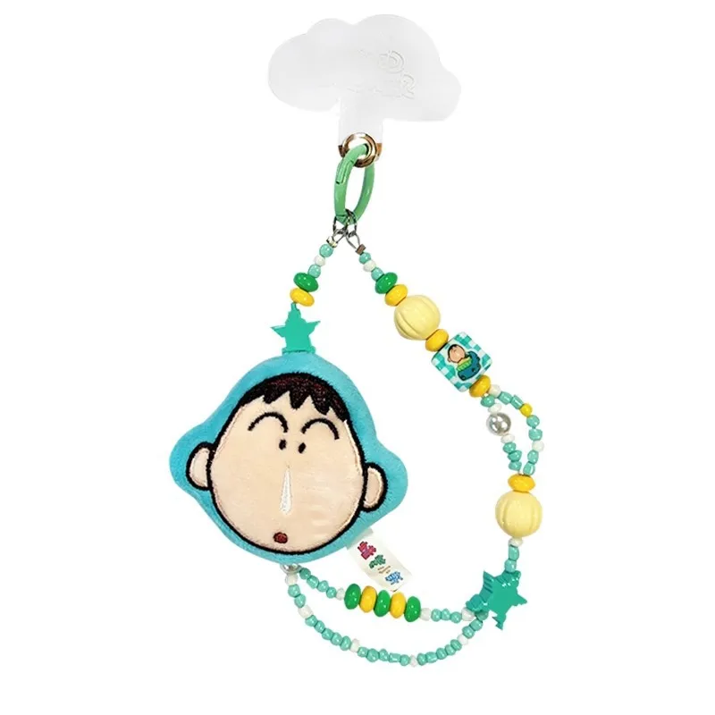 Miniso Crayonshinchan Plush Phone Chain Aida Himawari Plush Phone Pendant Car Pendant Student Backpack Pendant Children Gift