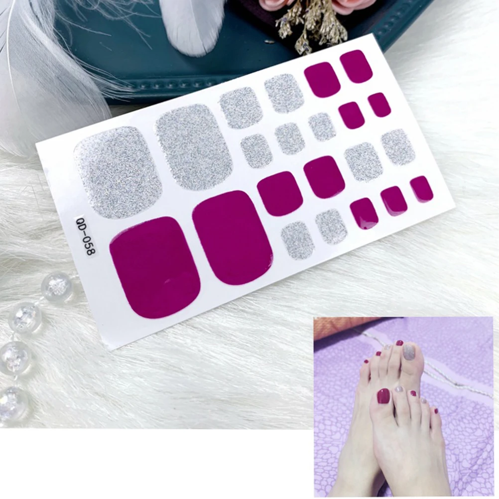 

6 Sheets Waterproof Nail Art Stickers Unique Designs Long Lasting 3D Decals For Women And Girls Diy Manicure Party Decorations