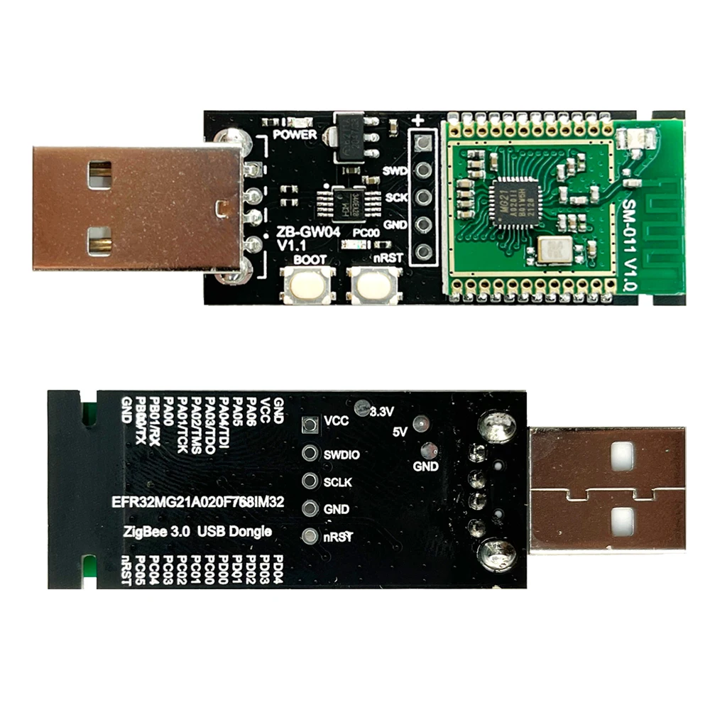 Universal USB Mini Dongle Wireless ZigBee3.0 Gateway Module Analyzer Open Source Hub 2MQTT ZHA EZSP NCP Home Assistant Smart DIY