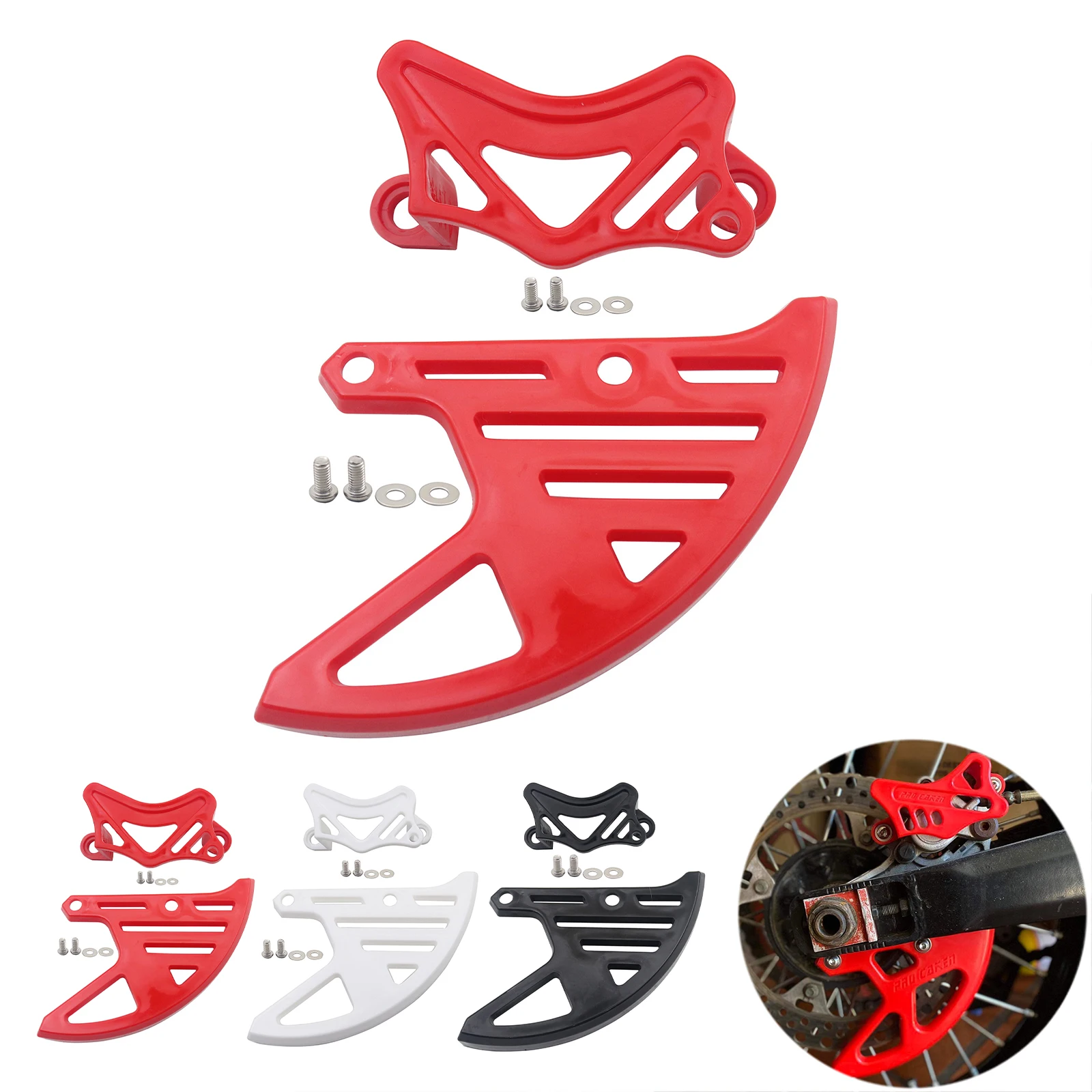 Motorcycle Rear Brake Disc Caliper Guard For Honda CR125R CR250R CRF250X CRF450X CRF250RX CRF450RX CRF250R CRF450R 2002-2022
