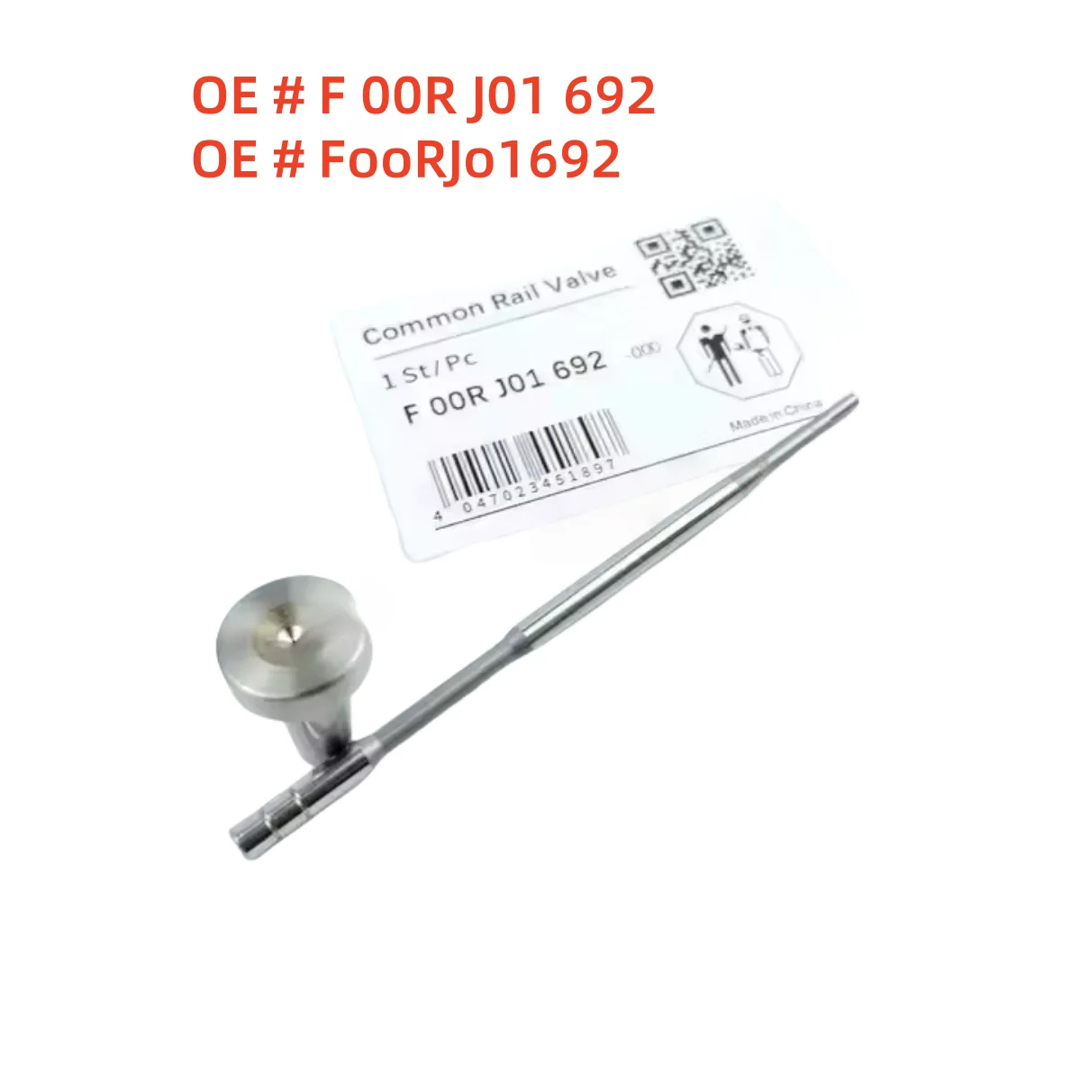 

High quality F00RJ01692 Control Valve for Common Rail Fuel Injector F 00R J01 692 FooRJo1692