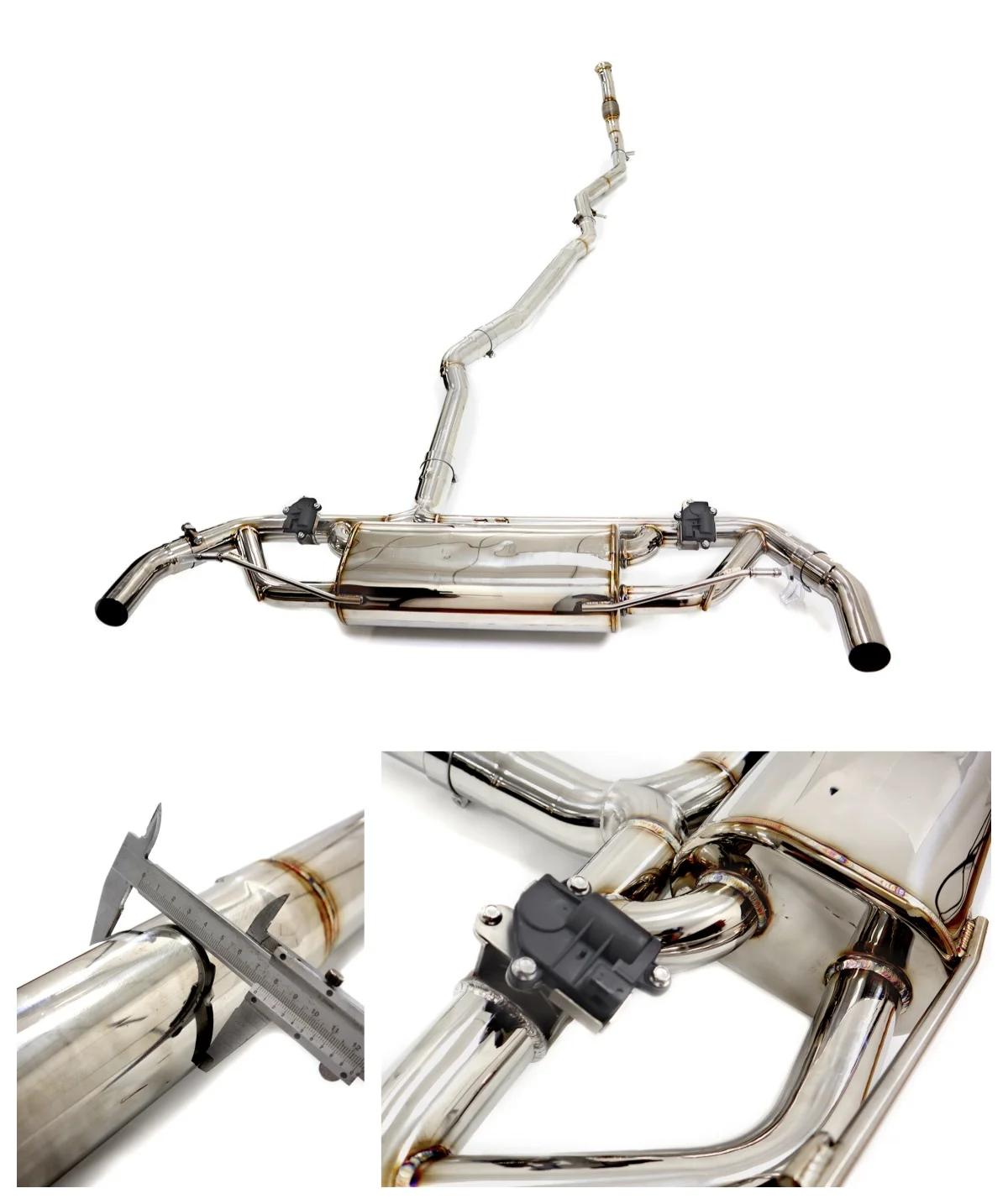 

Stainless stee Catback for Mercedes Benz GLS450 X167 2019+ with valve HMD Exhaust System Performance Quality certification